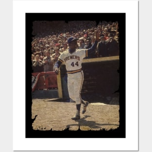 Hank Aaron in Milwaukee Brewers Posters and Art